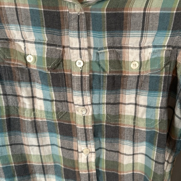 Filson Light Weight Plaid Cotton Flannel Button Down Shirt Size Small - Picture 3 of 8